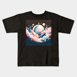 Mystical Celestial Dreams: Moonlit Serenity Kids T-Shirt